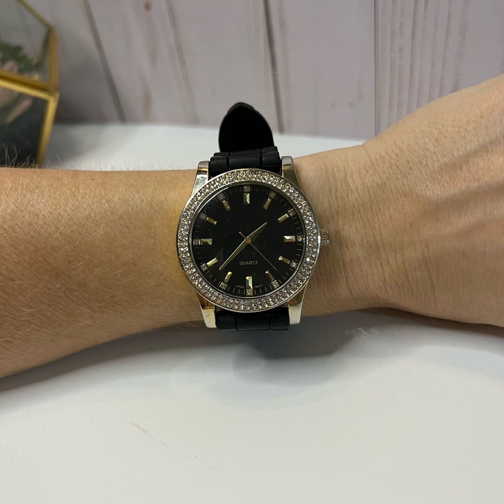Women’s Black and Gold Watch